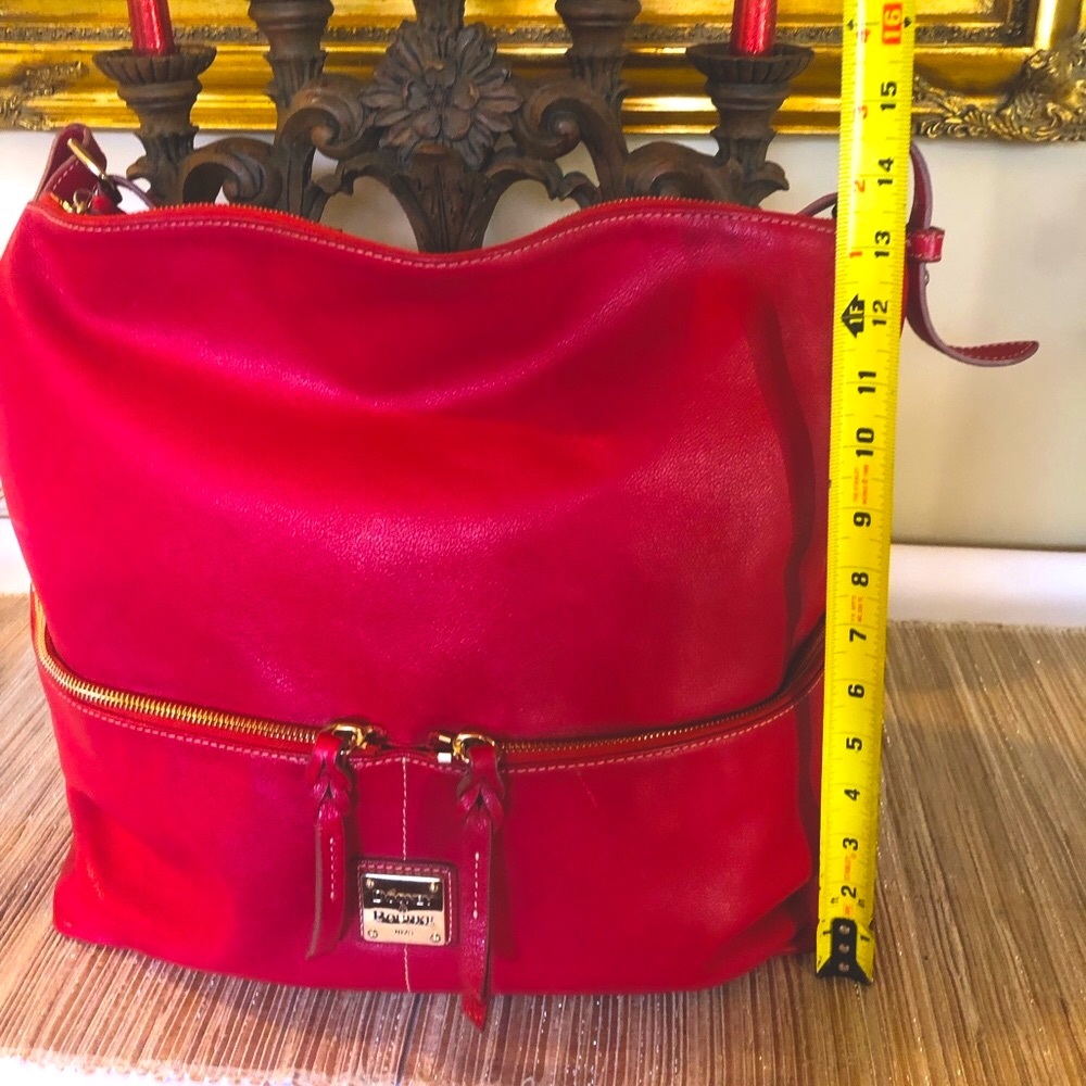 Dooney and Bourke Red hobo/Dillen Bag - Picture 6 of 7